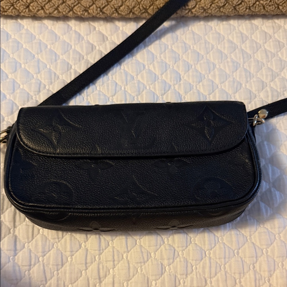 Louis Vuitton Black Monogram Crossbody Bag- price is firm